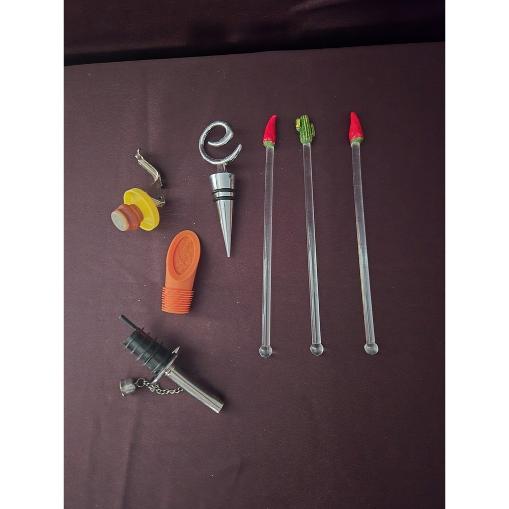 Vintage Lot Of Bar Accessories. Lot Of 7